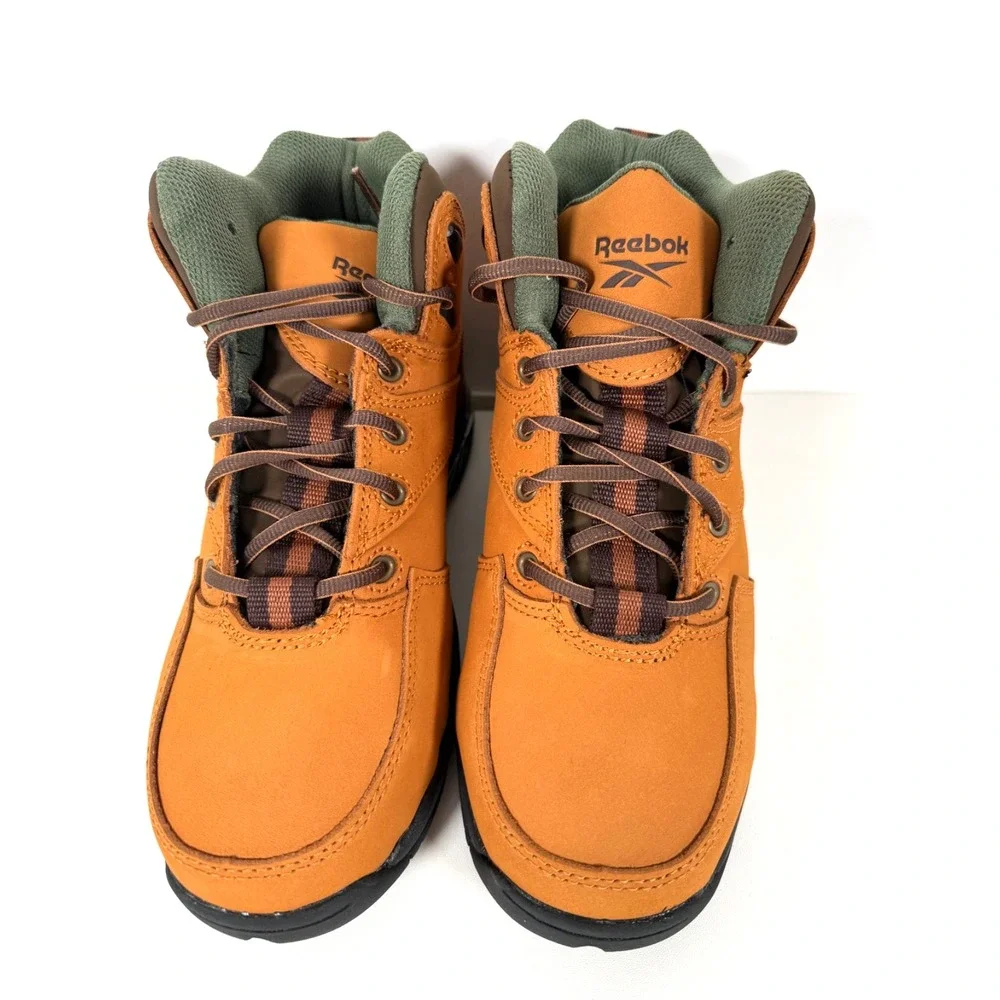 Reebok TYAK RB4388 Men's Comp Toe Work Hiker Boots Tan 5.5M New